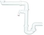HL126/50 Сифон за кухненска мивка DN50х6/4", спестяващ място, отточна тръба на шарнирна връзка 0