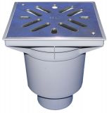 HL606SW/1 PERFEKT-подов сифон DN110, с пластмасова рамка  и решетка от неръждавейка 0